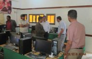 مدير عام مكتب التربية والتعليم بالمهرة  يفتتح معمل الحاسوب بثانوية حسان بن ثابت للبنين