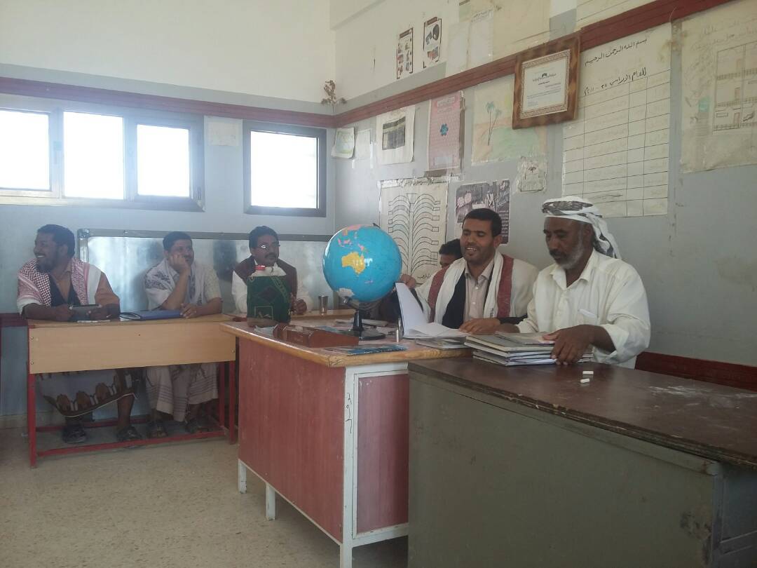 فريق التوجيه التربوي  بمديرية جردان  بشبوة يزور مدارس المنطقة