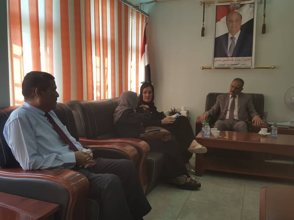 وزير التربية د. عبد الله لملس يلتقي مفوضية اللاجئين لمناقشة خطة ٢٠٢٠