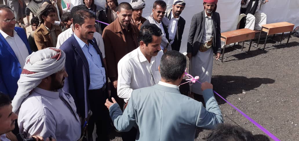 مدير مكتب التربية بمحافظة مأرب يفتتح مدرسة خالد بن الوليد في صرواح