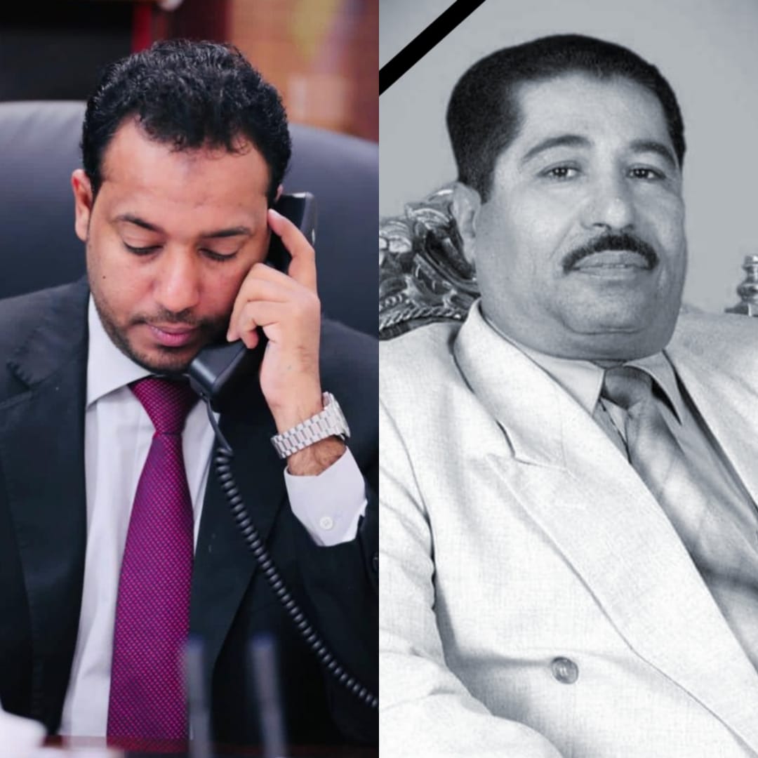 -خلال اتصال هاتفي بأسرته-  الوزير العكبري يعزي بوفاة الدكتور صالح مقطن حميد باقطيان